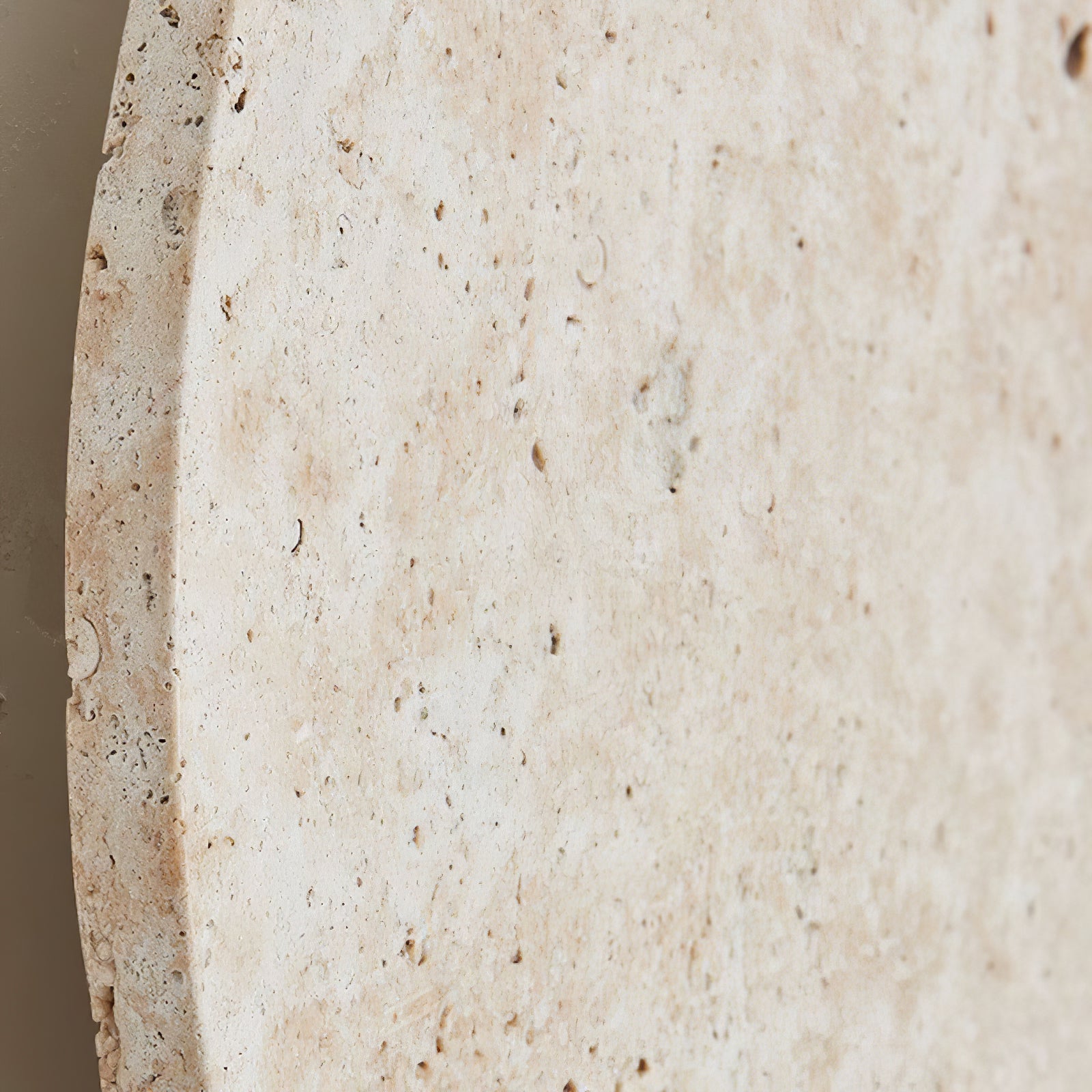 Circle Travertine Wall Light, Hardwired Wall Sconce, detail 14