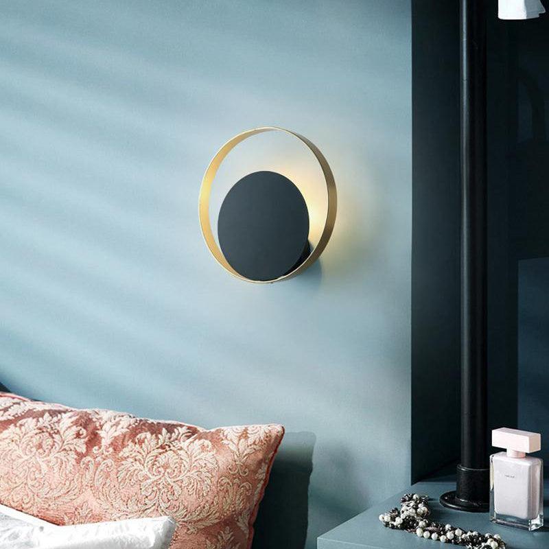 Circle Wall Light, Bedroom Wall Sconce, detail 2