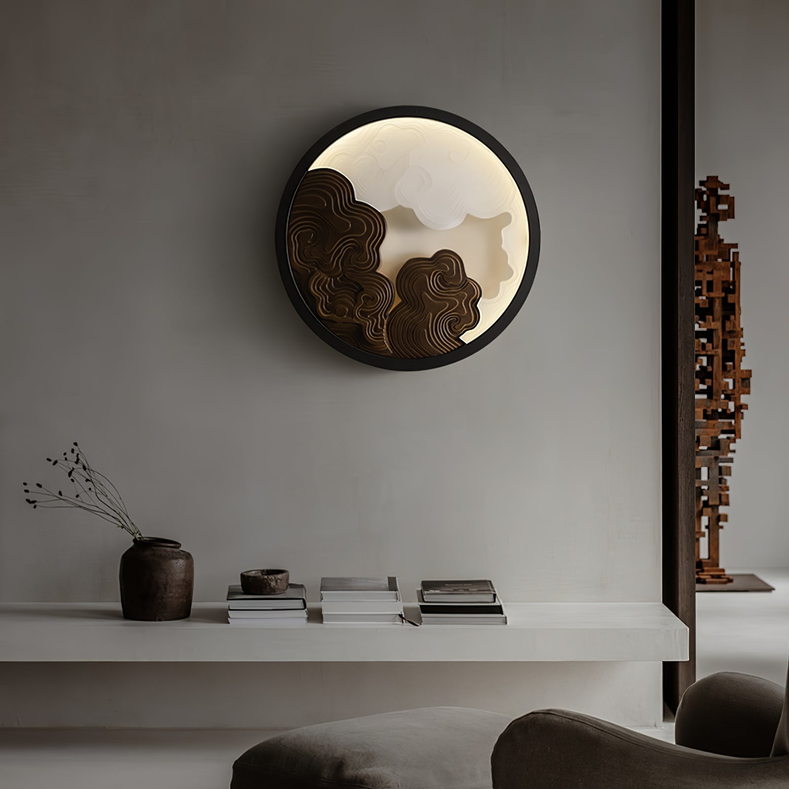 Cirrus Vista Wall Light, Hardwired Wall Sconce, detail 5
