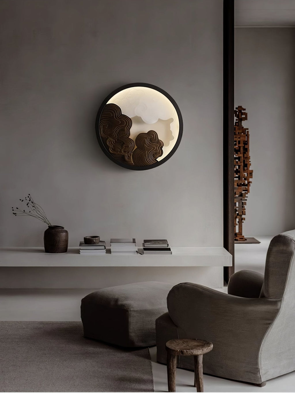 Cirrus Vista Wall Light, Hardwired Wall Sconce, detail 12
