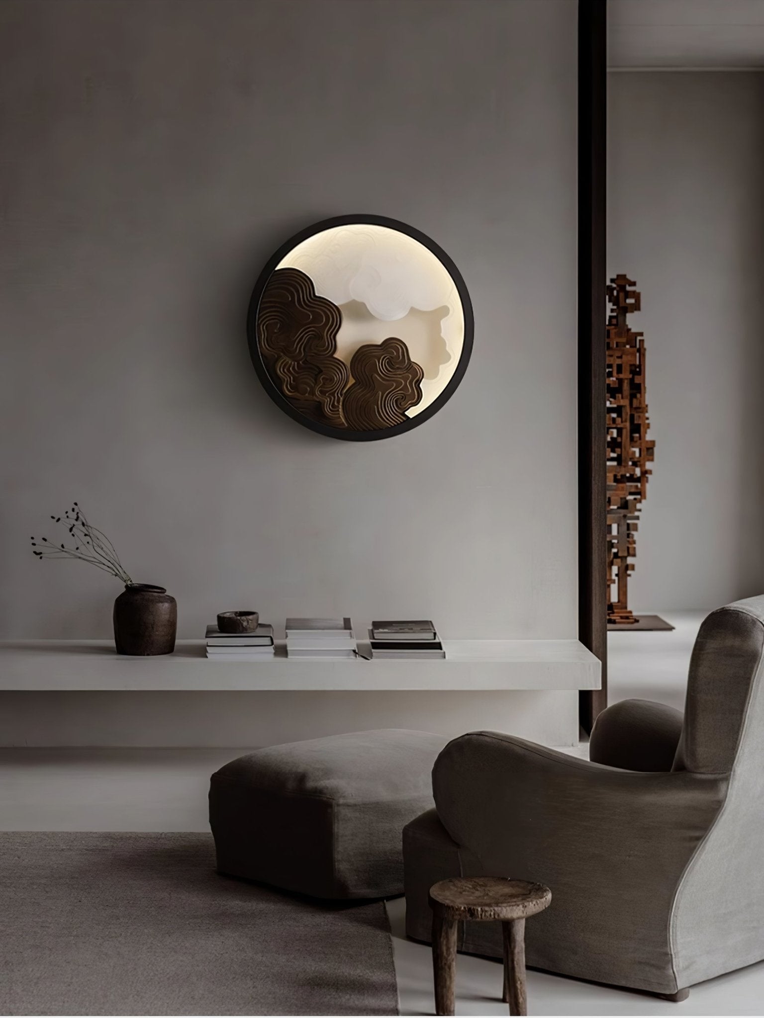 Cirrus Vista Wall Light, Hardwired Wall Sconce, detail 12