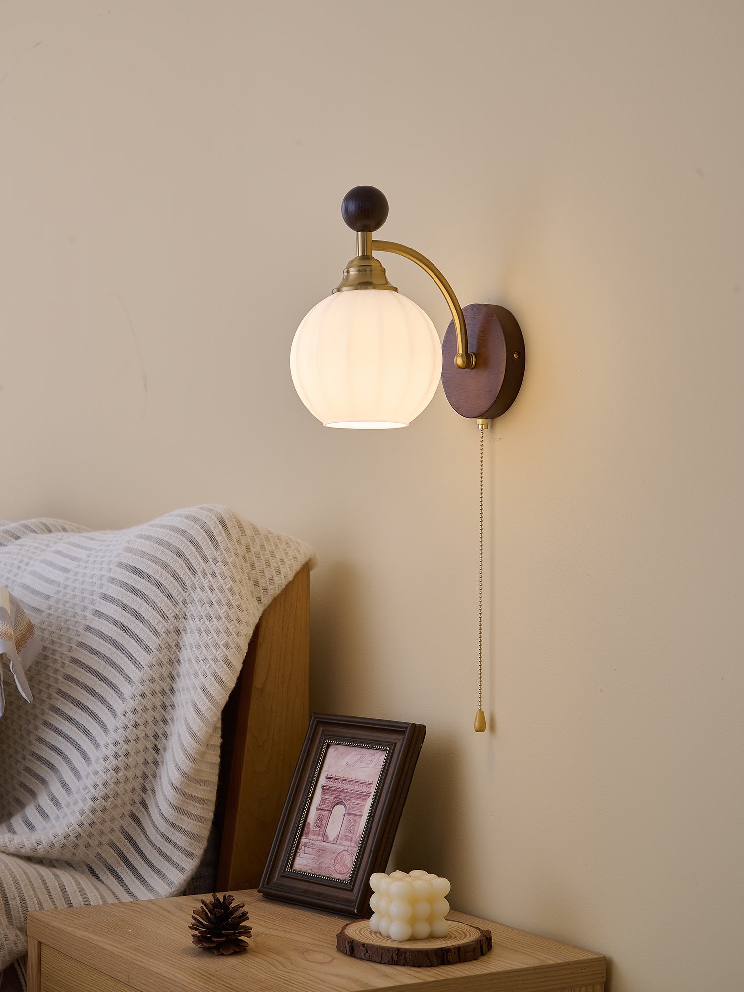 Clarendon Wall Light, Hardwired Wall Sconce, detail 12