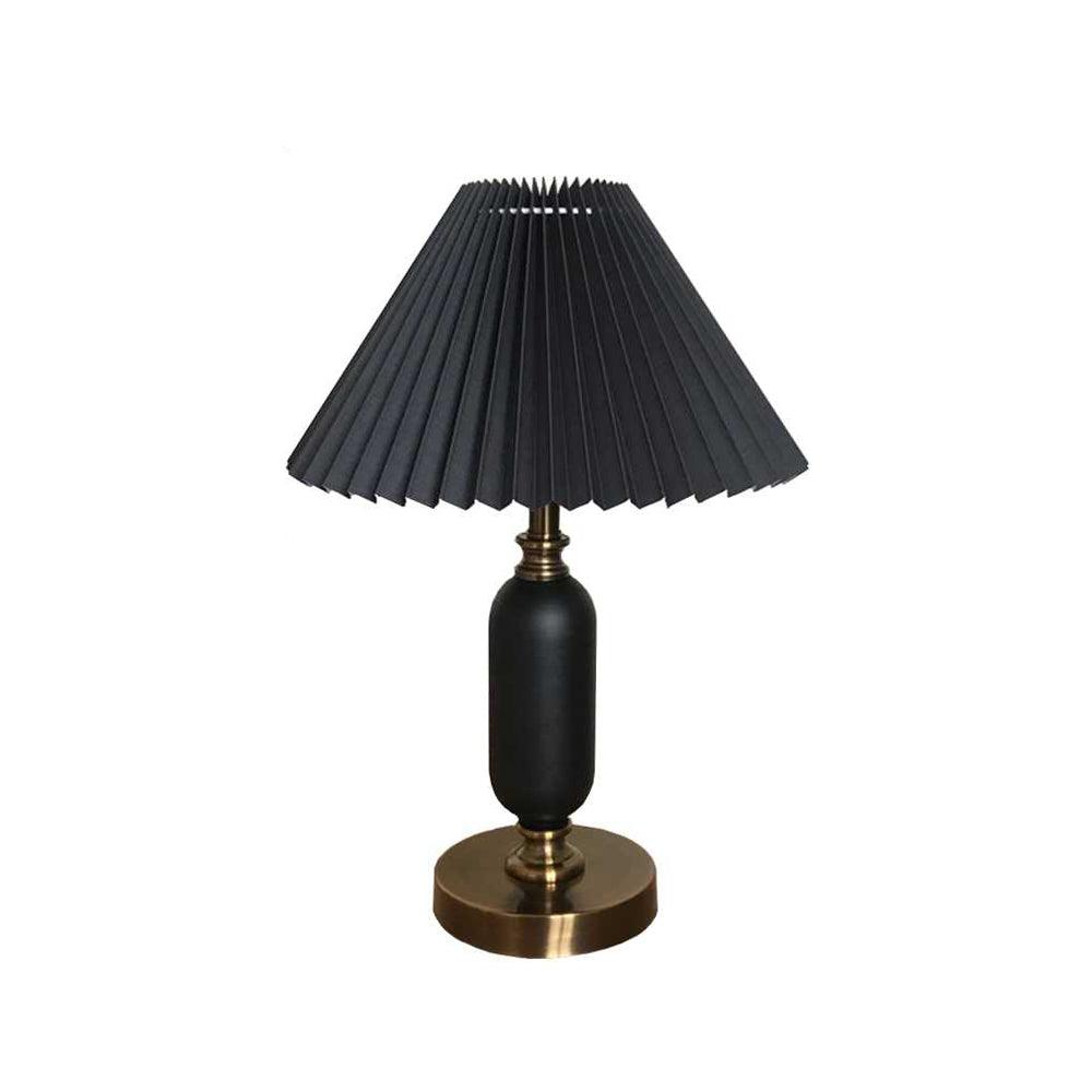 Timeless Antique Table Light, Bedside Table Lamp, Metal, ∅ 9.4″ x H 15.7″