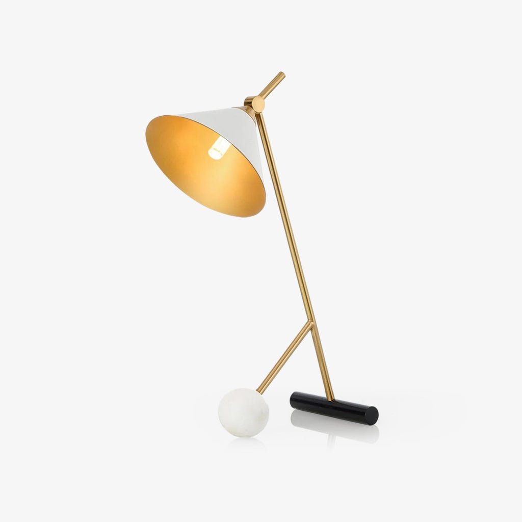Cleo Table Light, Bedside Table Lamp, Metal, ∅ 11.8″ x H 21.7″
