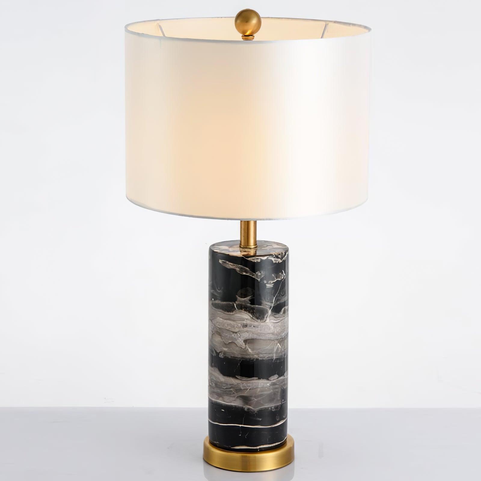 Cliff Table Light, Bedside Table Lamp, Metal, ∅ 14.9″ x H 25.5″