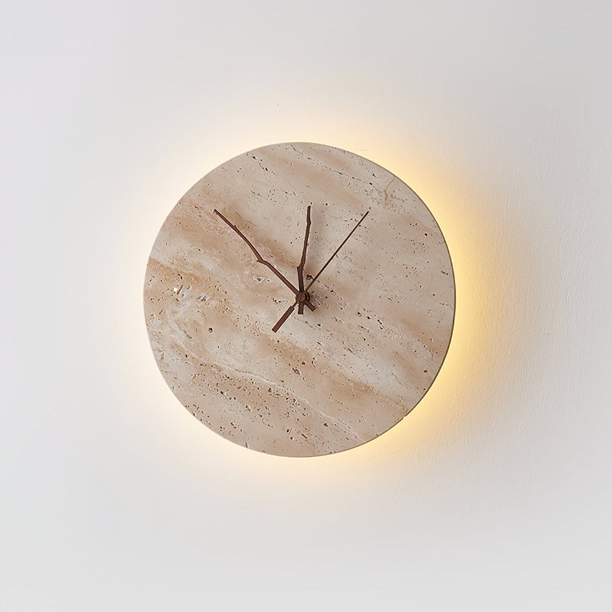 Clock Travertine Wall Light, Hardwired Wall Sconce, detail 11