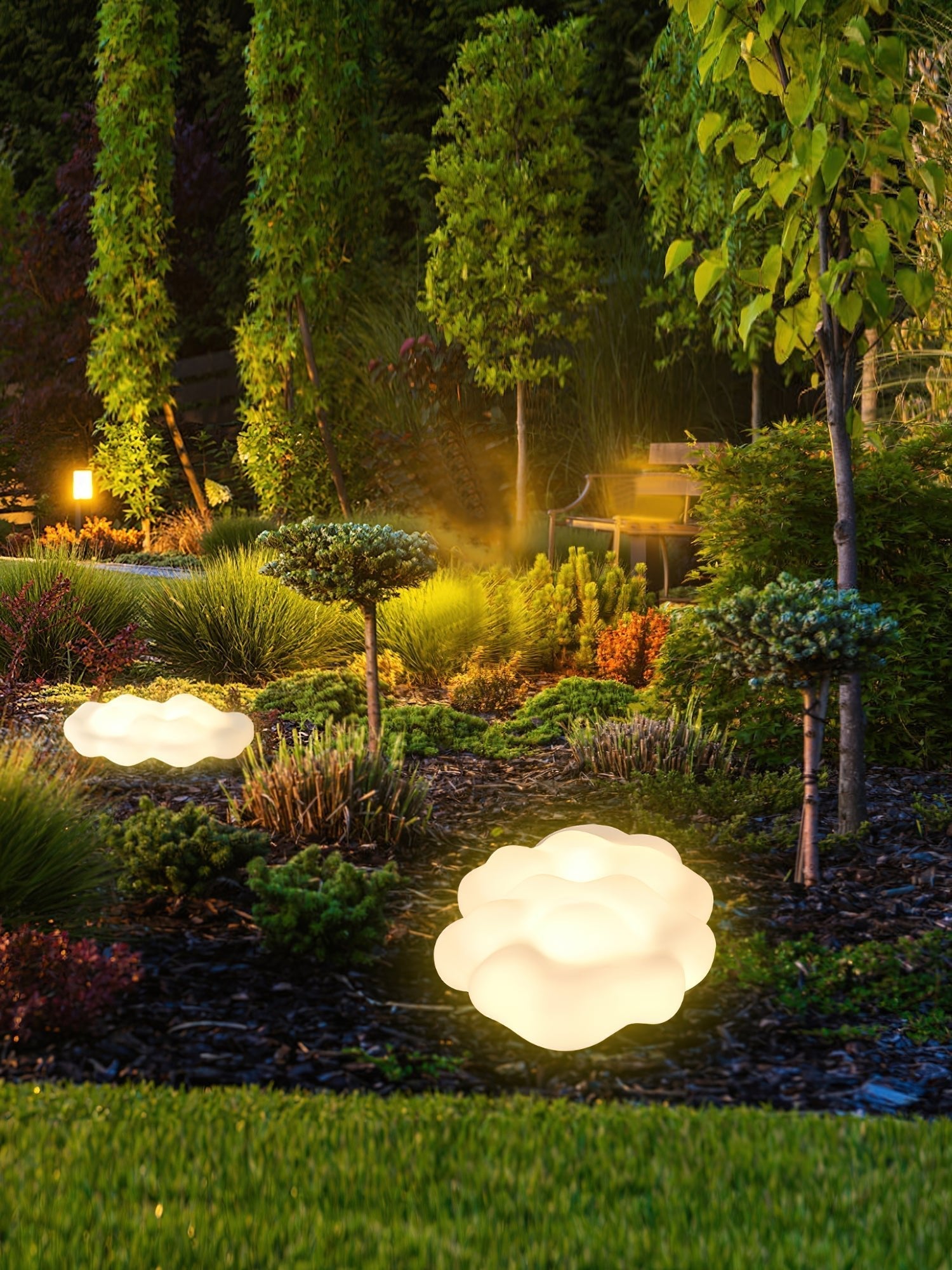 Cloud Exterior Floor Light, Outdoor Wall Light, detail 9