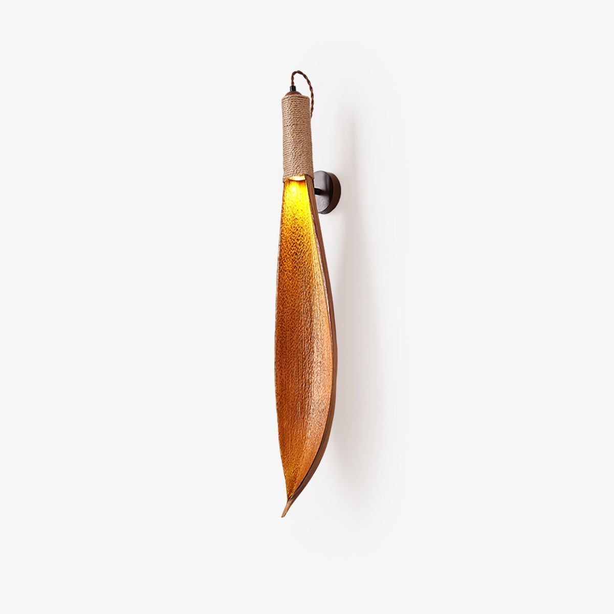 Cocoa Leaf Wall Light, Hardwired Wall Sconce, detail 17