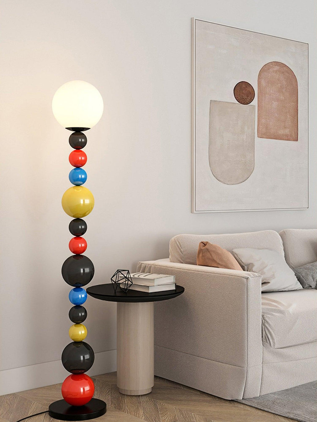 Colorful Circular Ball Floor Light, Floor Lamp, detail 8