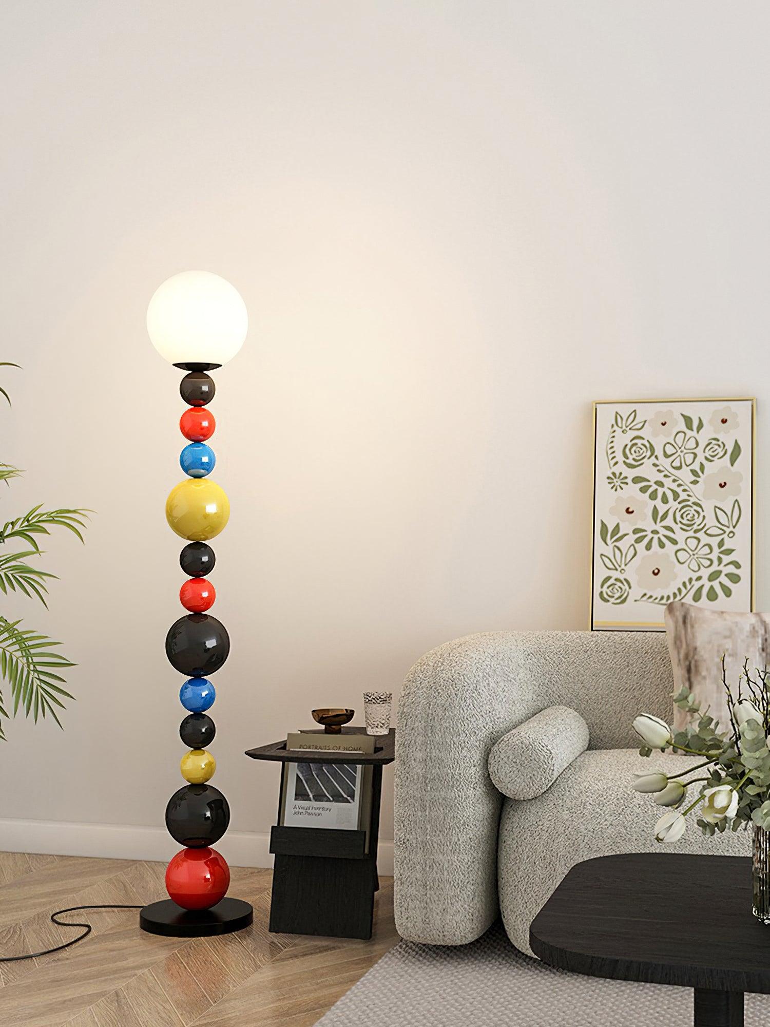 Colorful Circular Ball Floor Light, Floor Lamp, detail 5