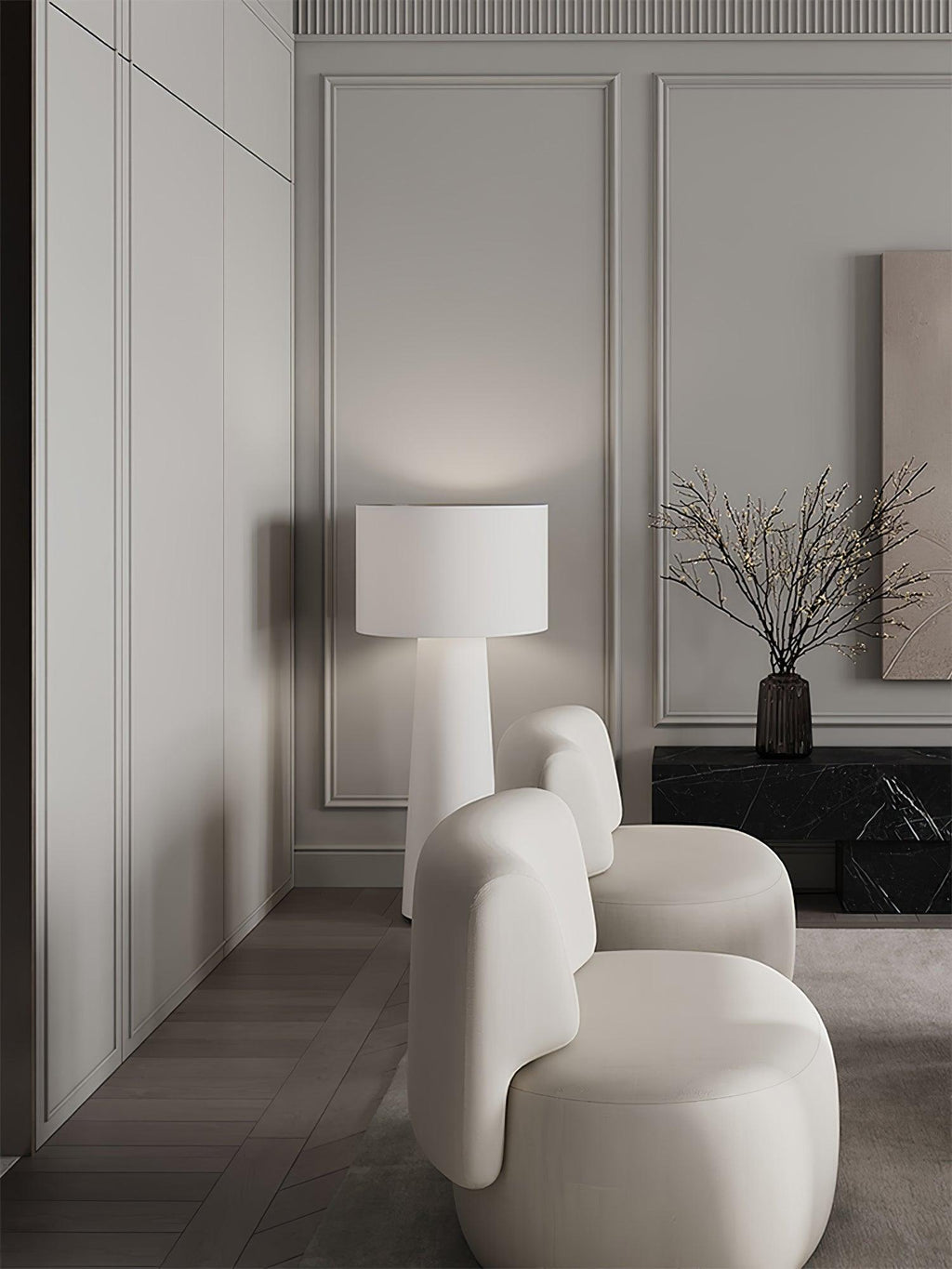 Column Fabric Floor Light, Floor Lamp, detail 16