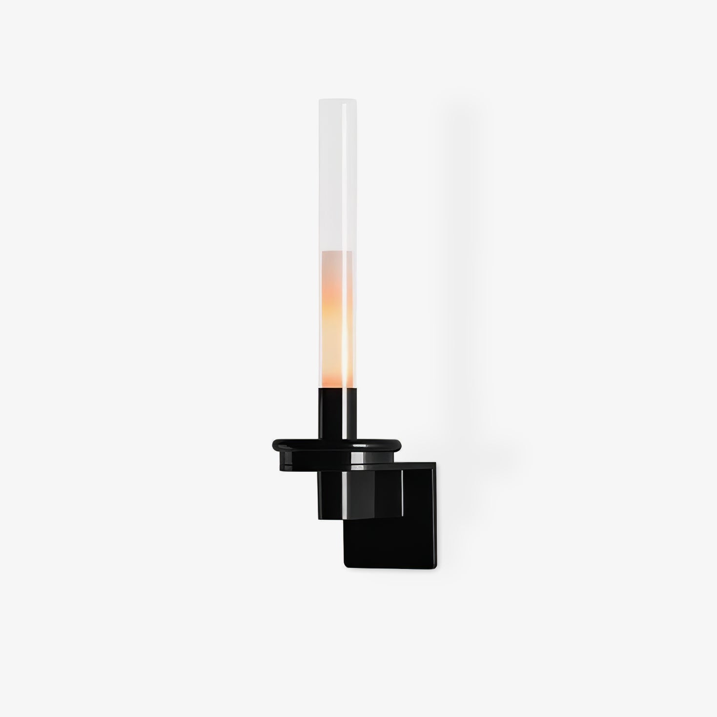 Column Torch Wall Light, Hardwired Wall Sconce, Metal, Dia 13cm x H 36cm