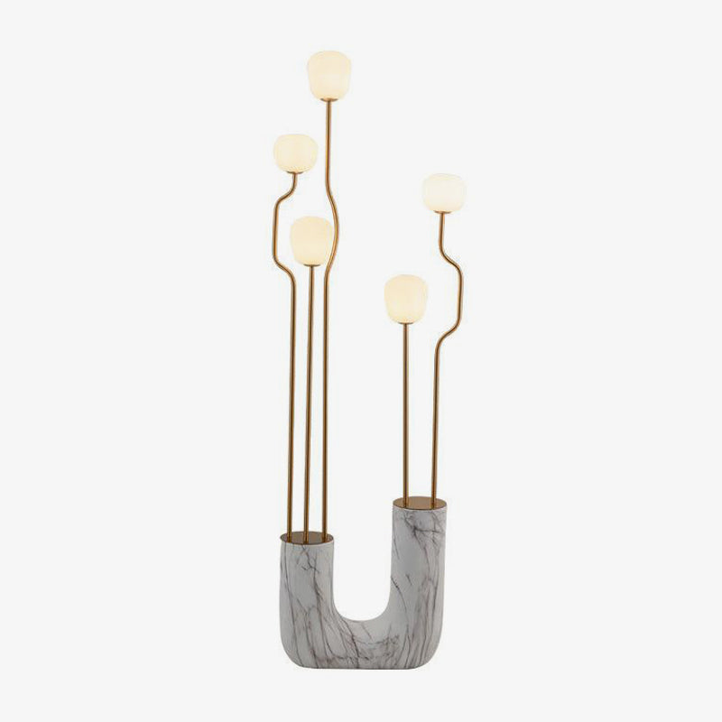 Comet Floor Light, Floor Lamp, Resin, ∅ 18.9″ x H 66.9″