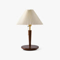 Cone Pleated Fabric Table Light, Bedside Table Lamp, ∅ 14.1″ x H 20.9″