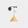 Cone Pivot Arm Wall Light, Hardwired Wall Sconce, Metal, Dia 35cm x H 100cm x L 75cm