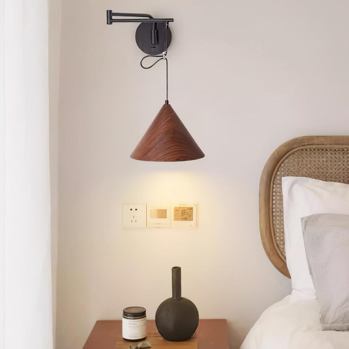 Cone Pivot Arm Wall Light, Hardwired Wall Sconce, detail 4