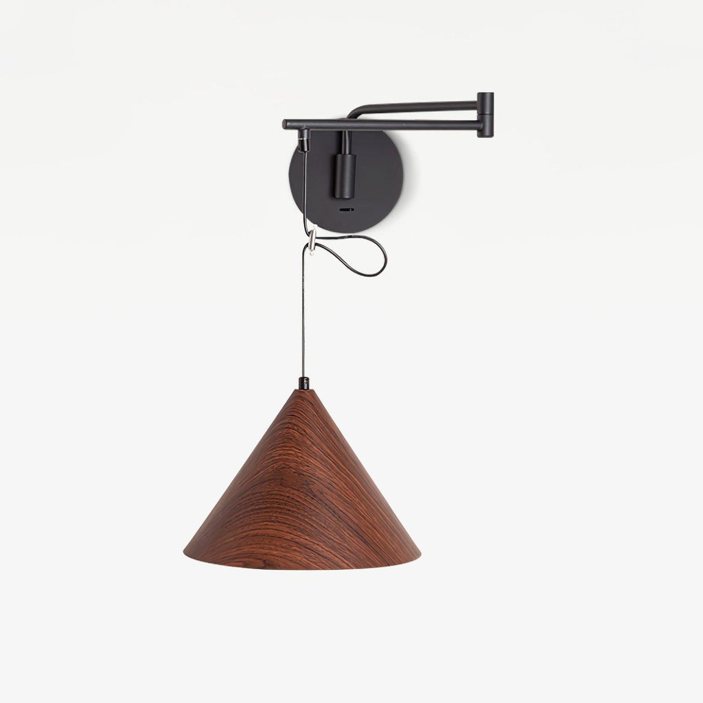 Cone Pivot Arm Wall Light, Hardwired Wall Sconce, detail 2