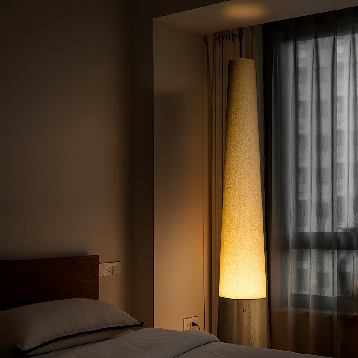Cone Wooden Floor Light, Floor Lamp, detail 11