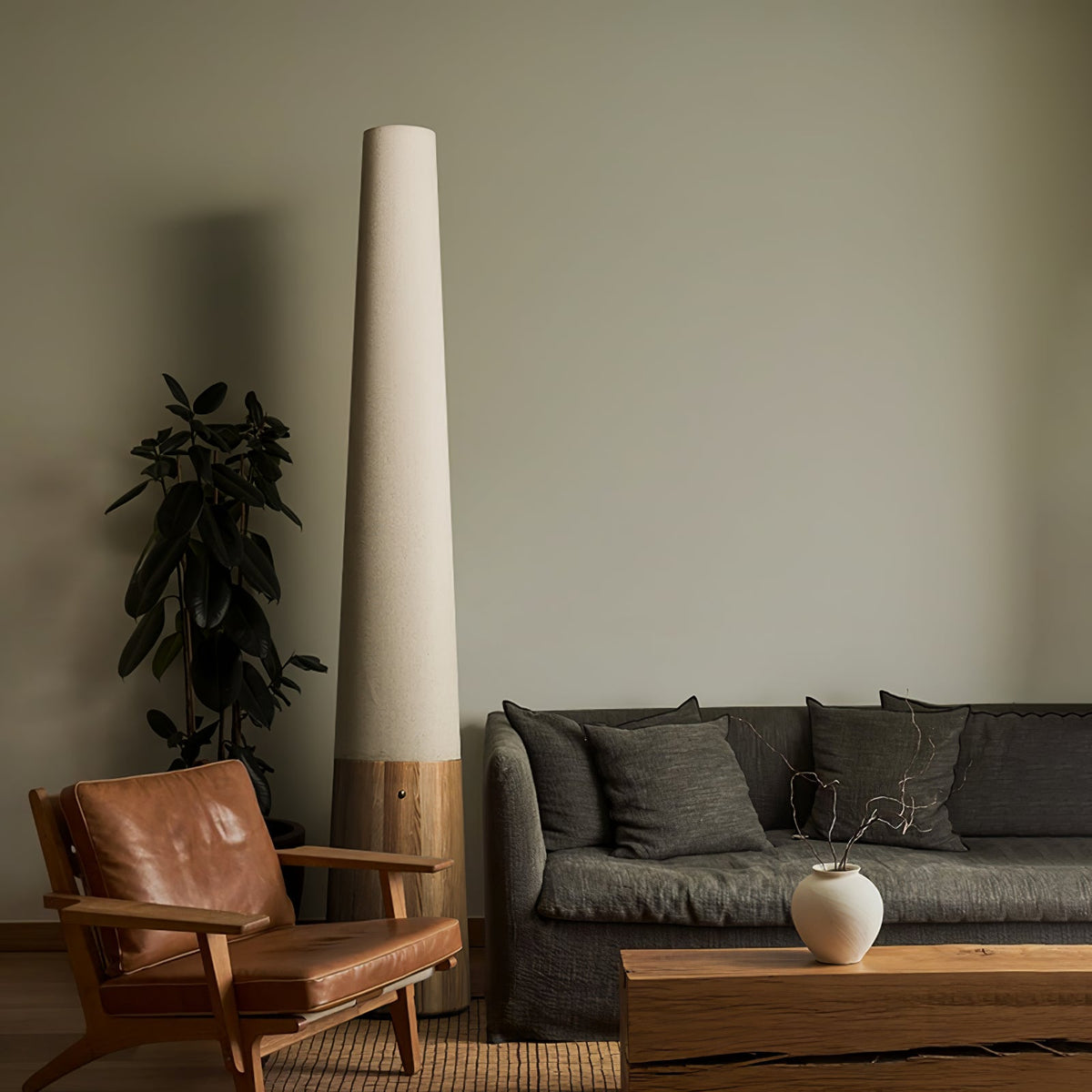 Cone Wooden Floor Light, Floor Lamp, detail 15