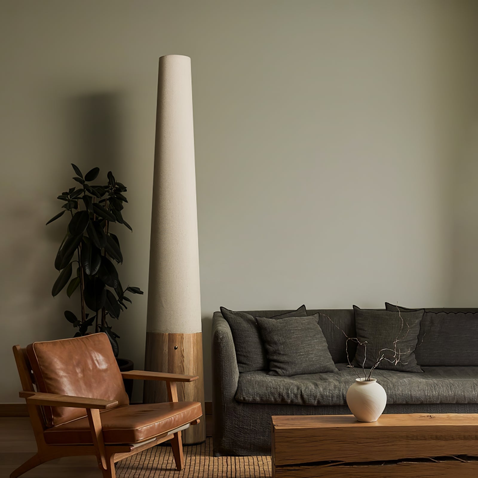 Cone Wooden Floor Light, Floor Lamp, detail 15
