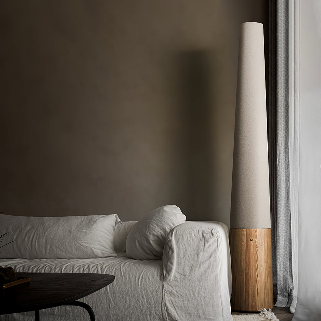 Cone Wooden Floor Light, Floor Lamp, detail 6
