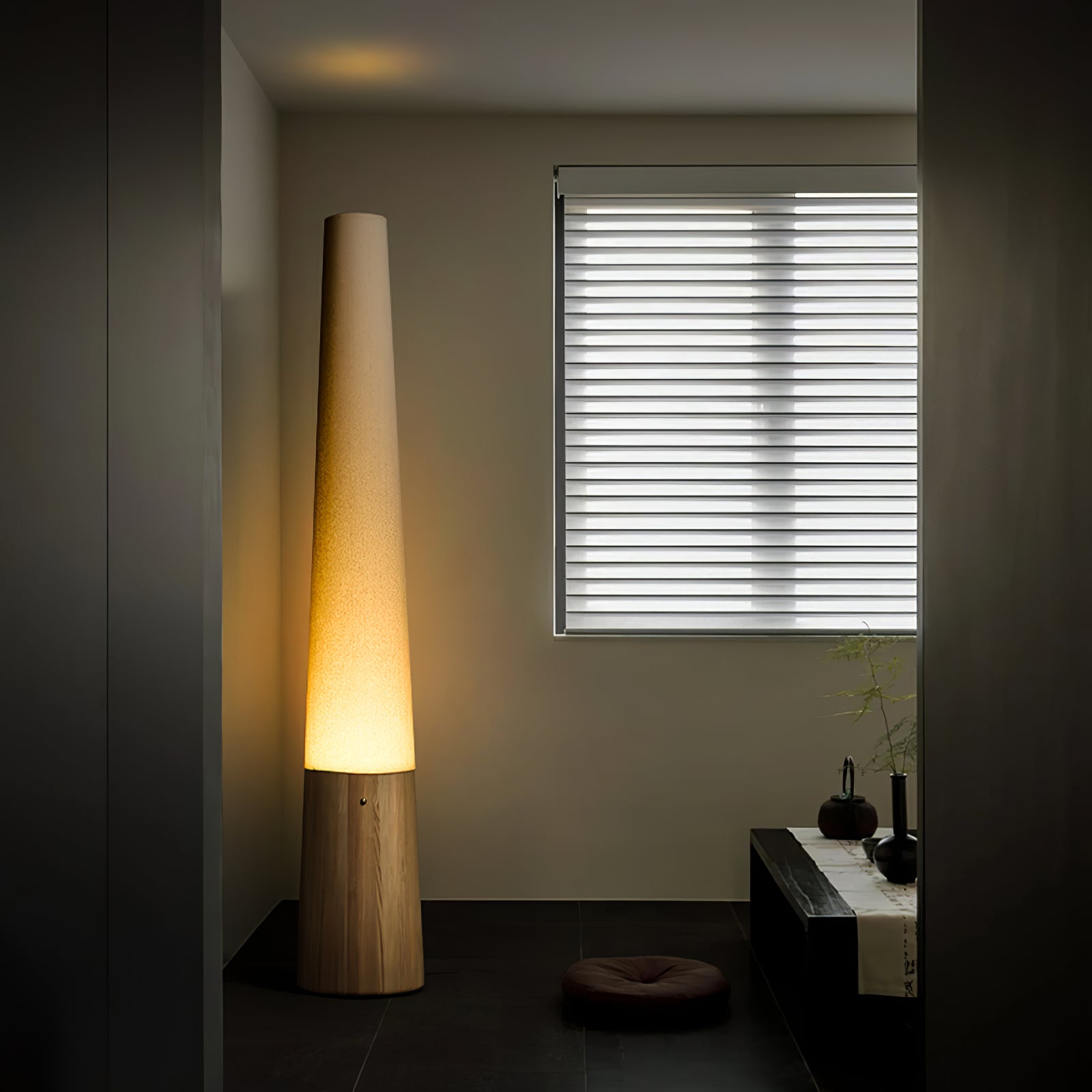 Cone Wooden Floor Light, Floor Lamp, detail 7