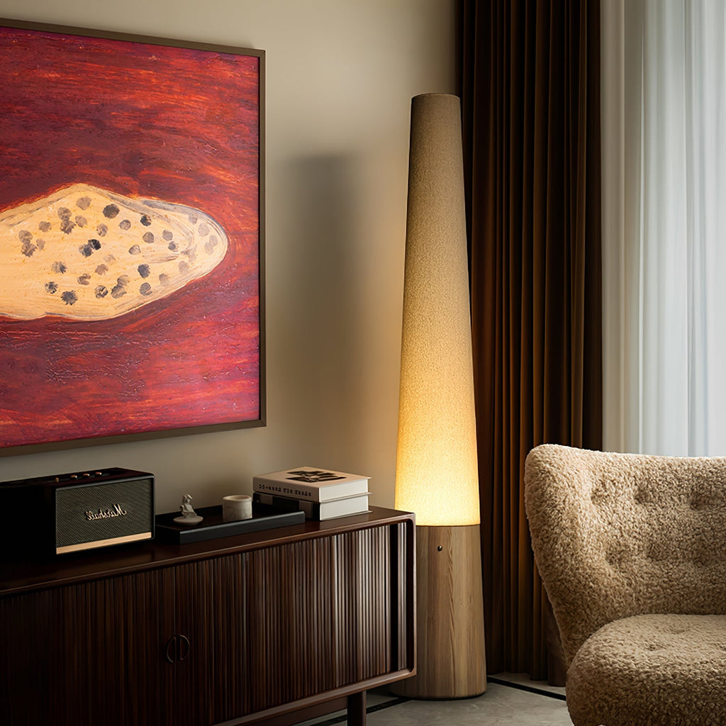 Cone Wooden Floor Light, Floor Lamp, detail 8