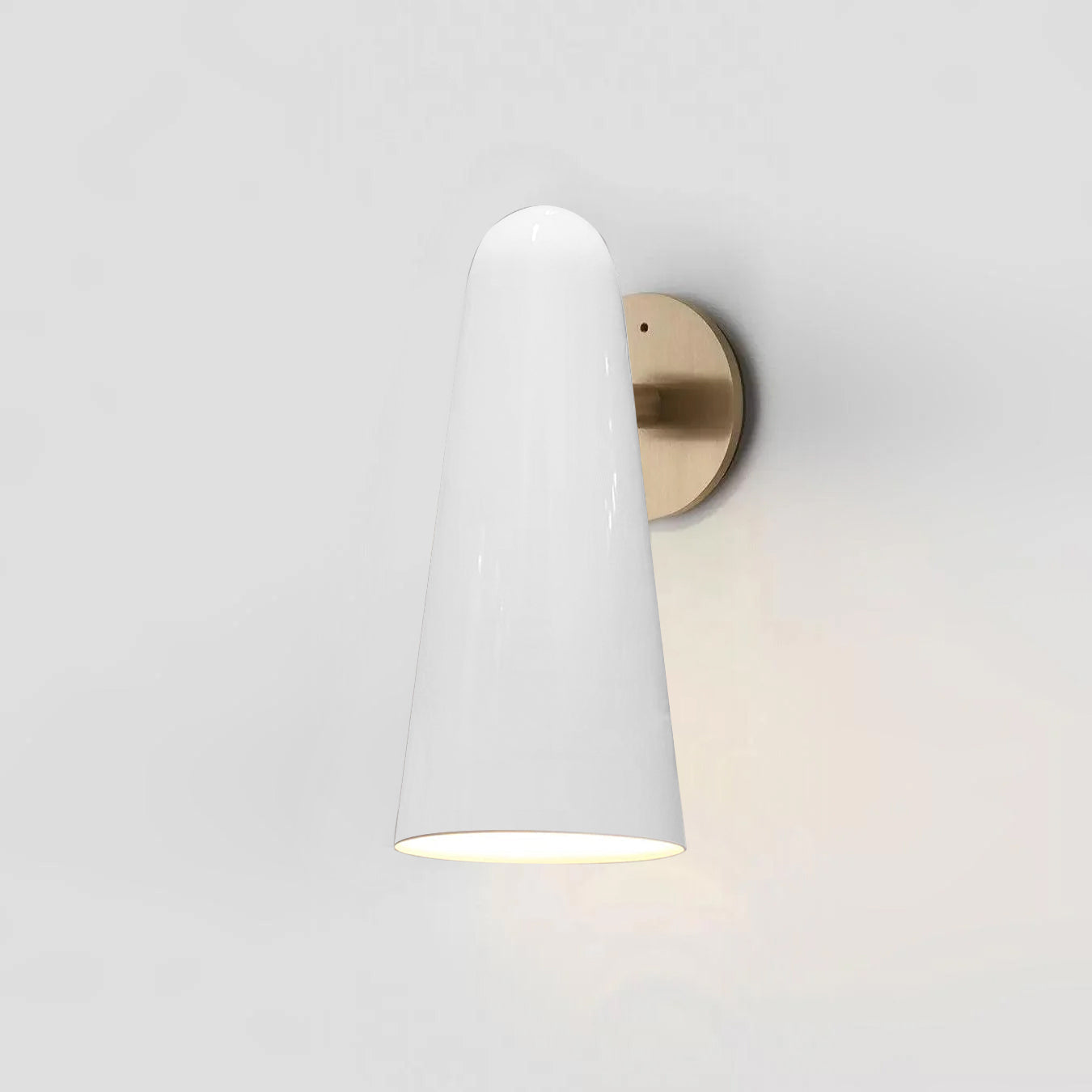 Conical Glass Wall Light, Hardwired Wall Sconce, detail 43