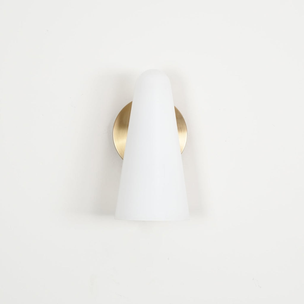 Conical Glass Wall Light, Hardwired Wall Sconce, detail 44