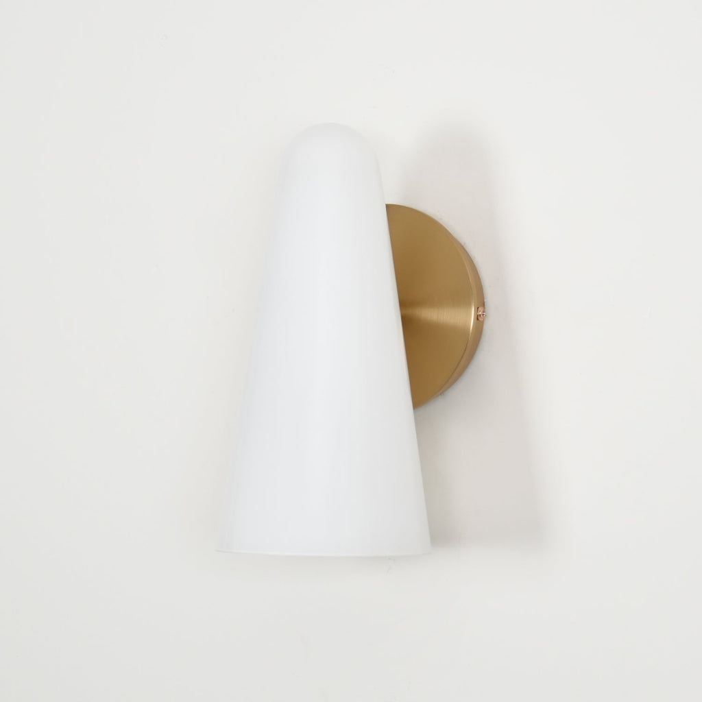 Conical Glass Wall Light, Hardwired Wall Sconce, detail 52