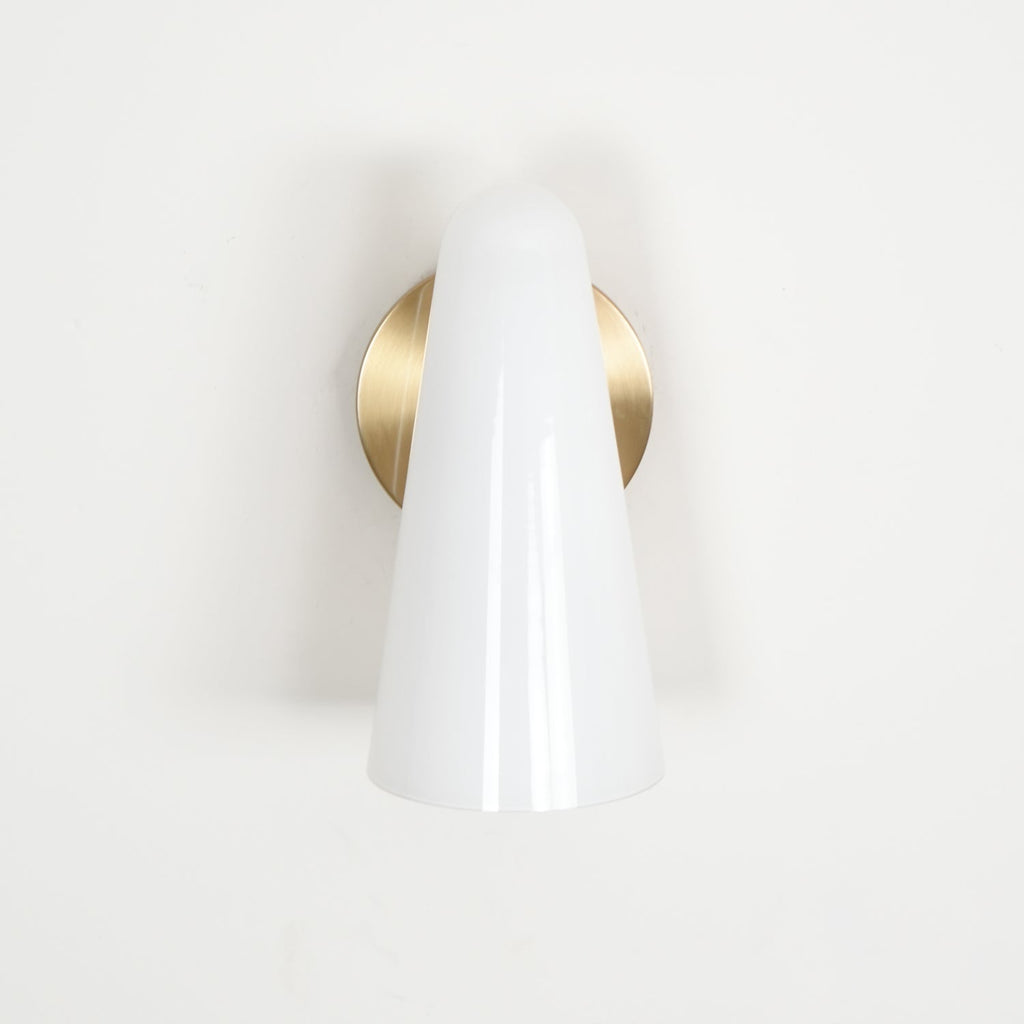 Conical Glass Wall Light, Hardwired Wall Sconce, detail 51