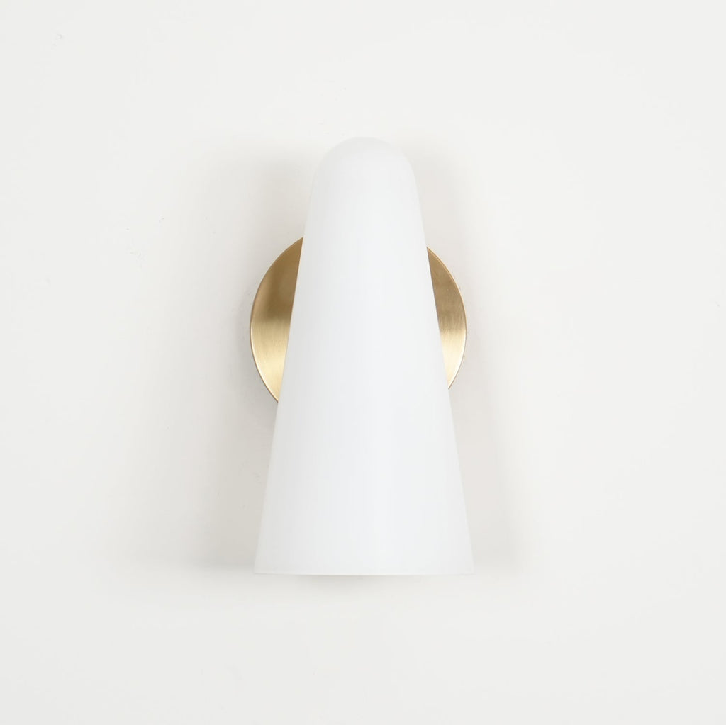 Conical Glass Wall Light, Hardwired Wall Sconce, detail 48