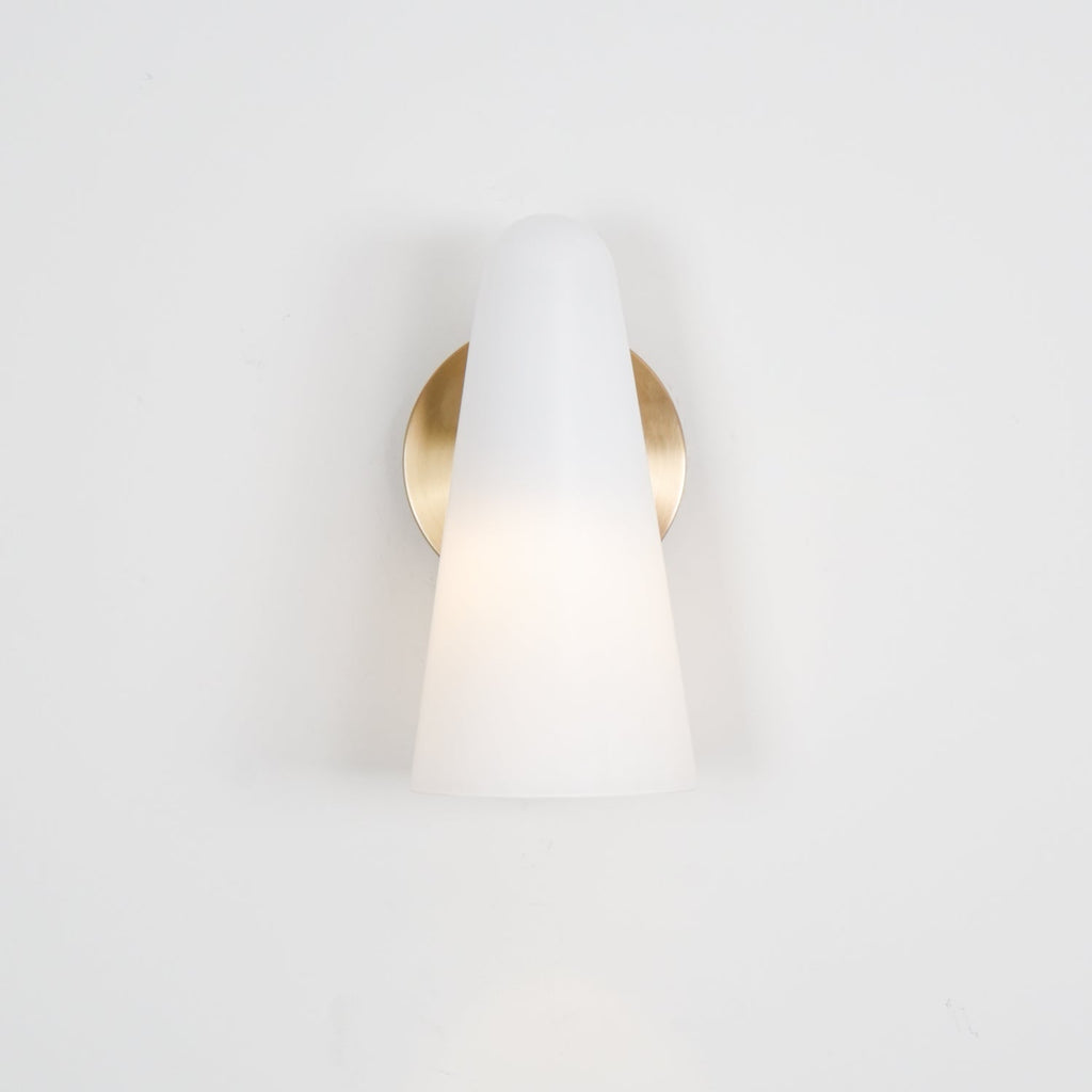 Conical Glass Wall Light, Hardwired Wall Sconce, detail 47