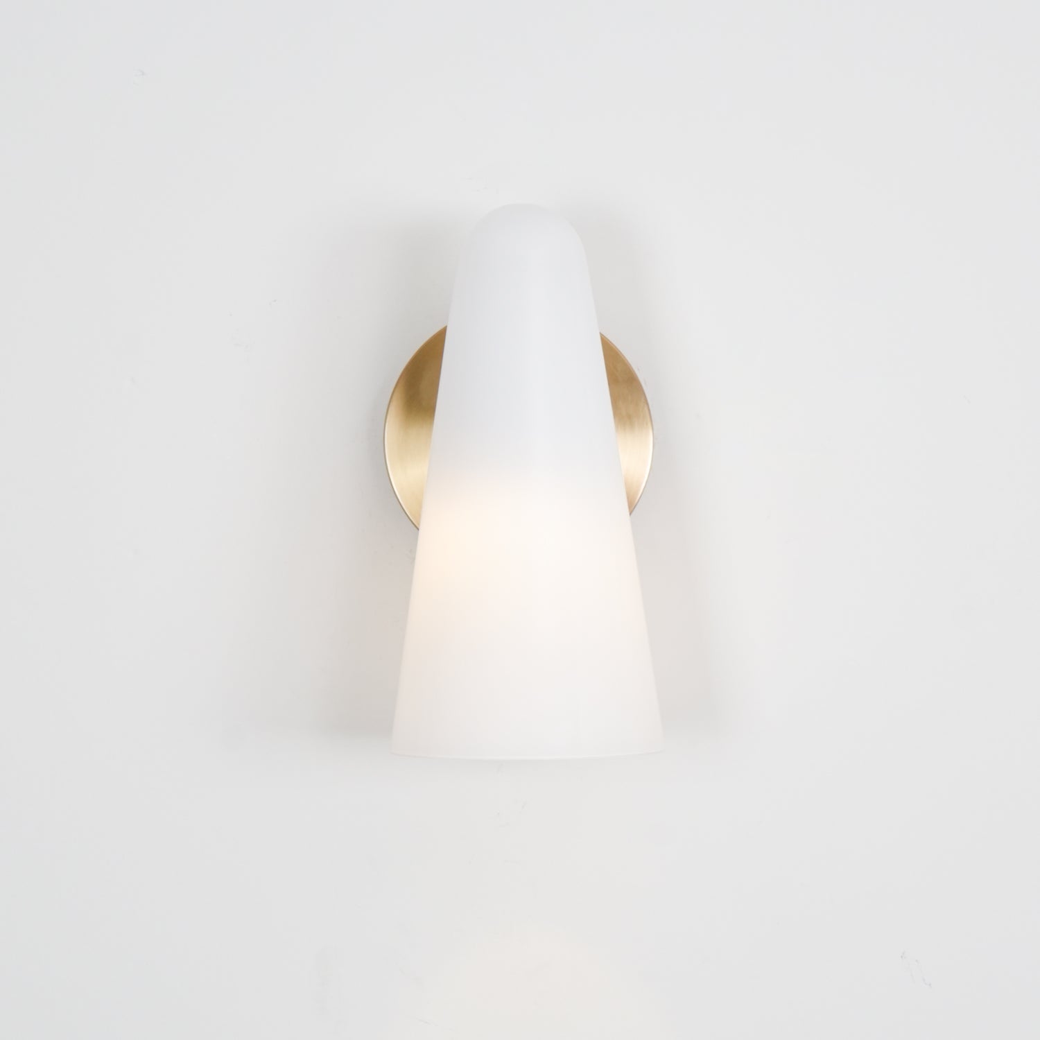Conical Glass Wall Light, Hardwired Wall Sconce, detail 47