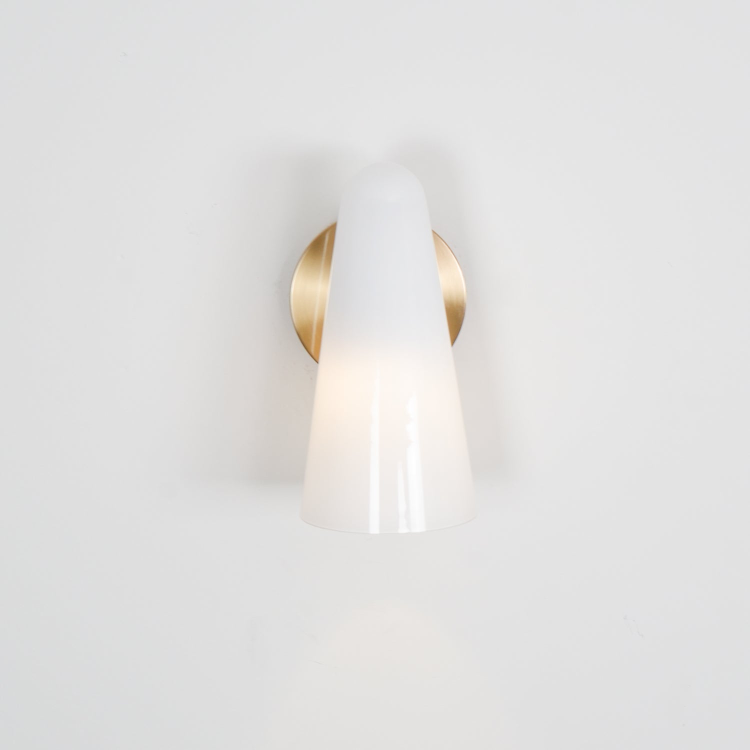 Conical Glass Wall Light, Hardwired Wall Sconce, detail 50