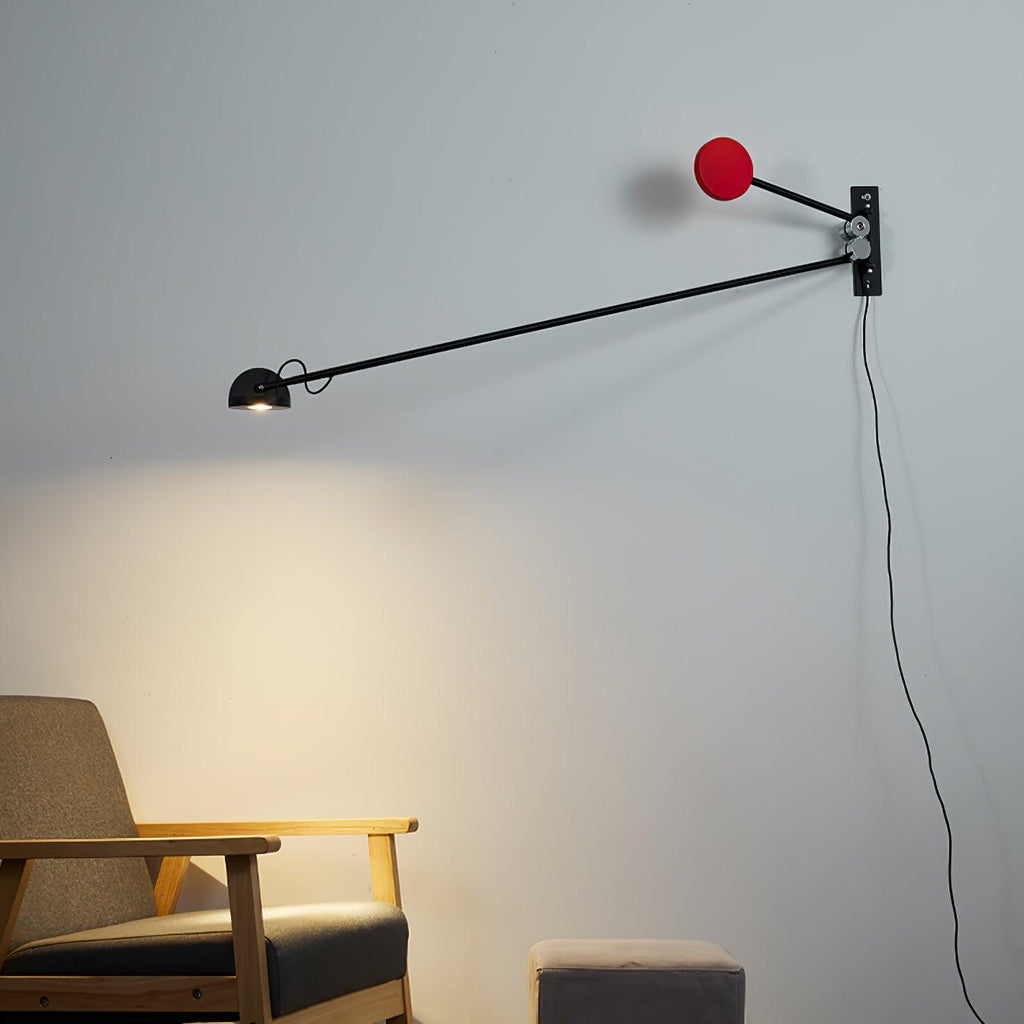 Precision Movement Wall Light - W 124cm x H 20cm Metal, Bedroom Wall Sconce, detail 3