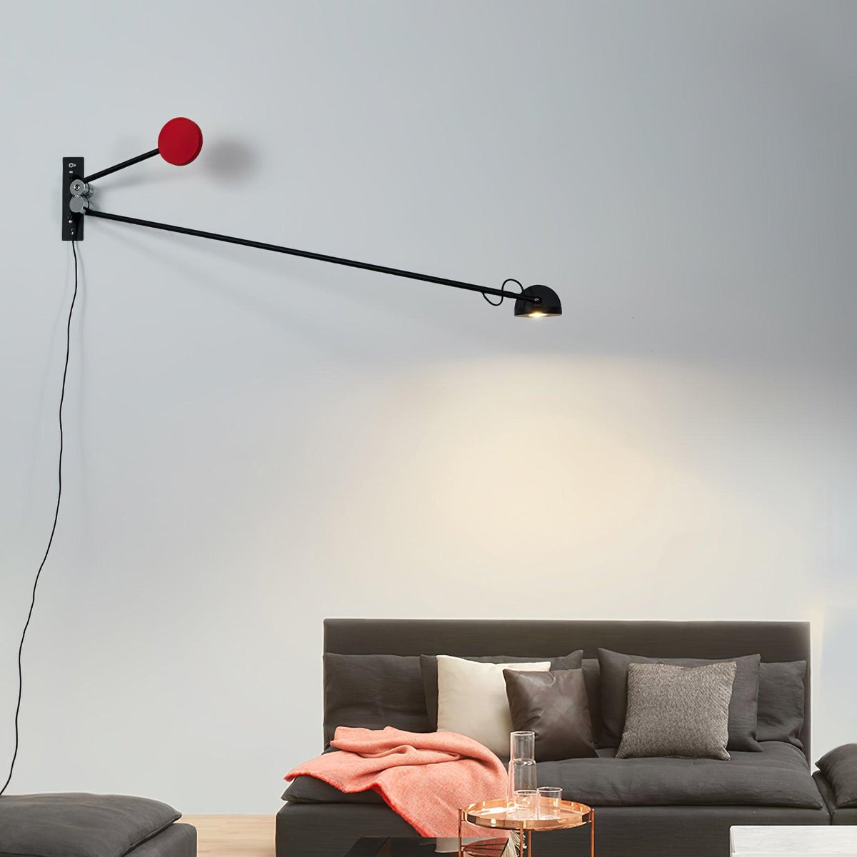 Precision Movement Wall Light - Black Wall Lamp, Bedroom Wall Sconce, detail 17