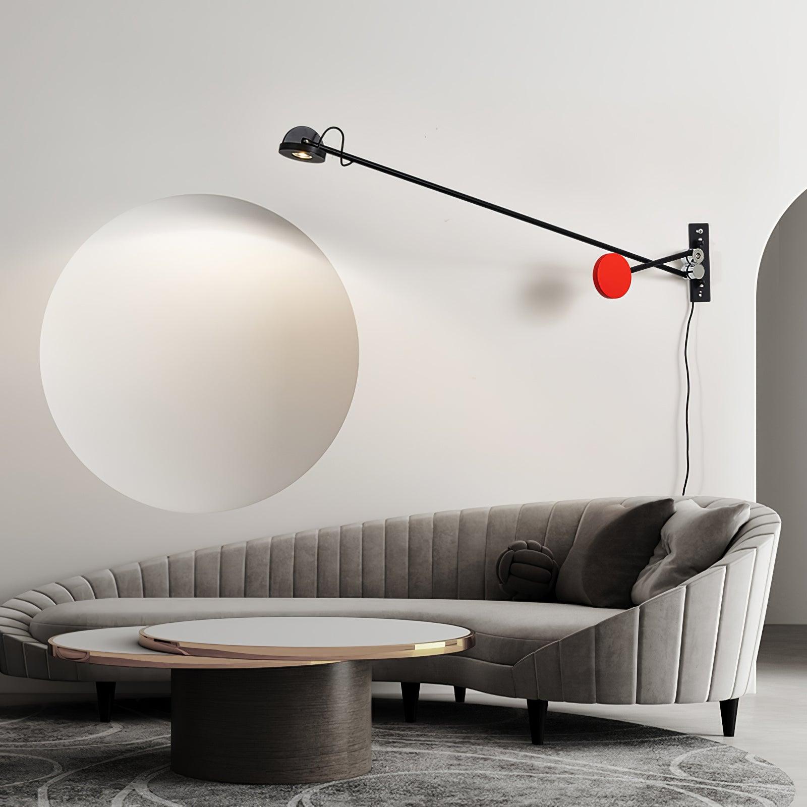 Precision Movement Wall Light - Black Wall Lamp, Bedroom Wall Sconce, detail 20