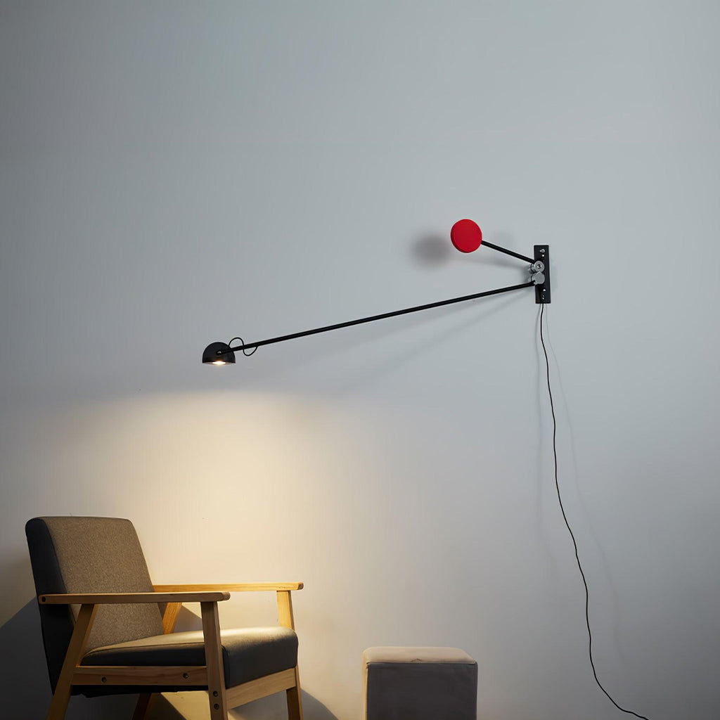 Precision Movement Wall Light - Black Wall Lamp, Bedroom Wall Sconce, detail 23
