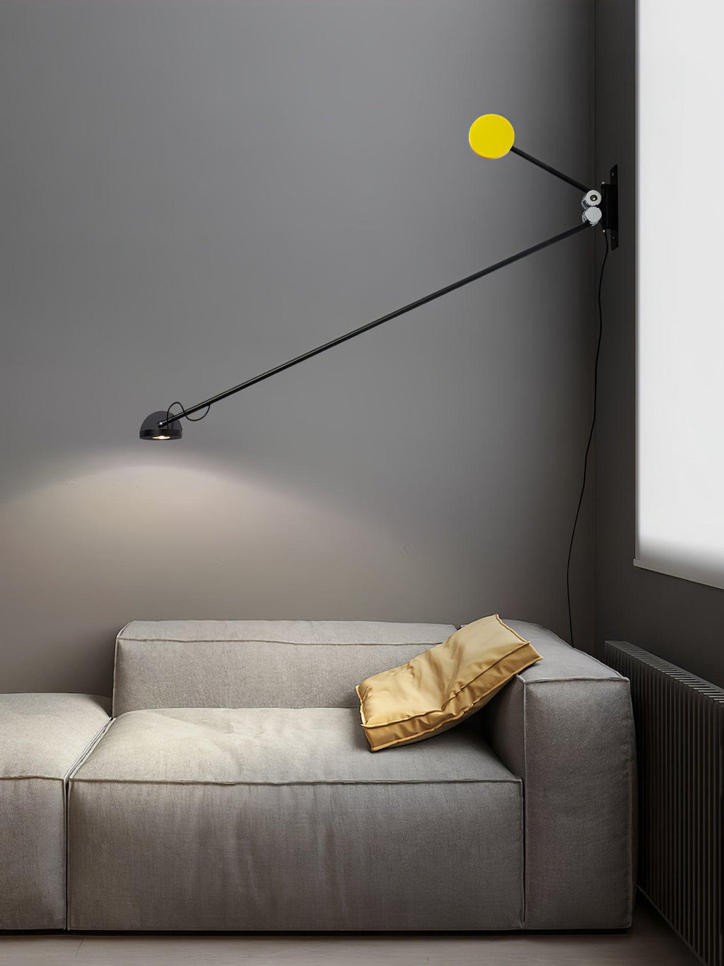 Precision Movement Wall Light - Black Wall Lamp, Bedroom Wall Sconce, detail 24
