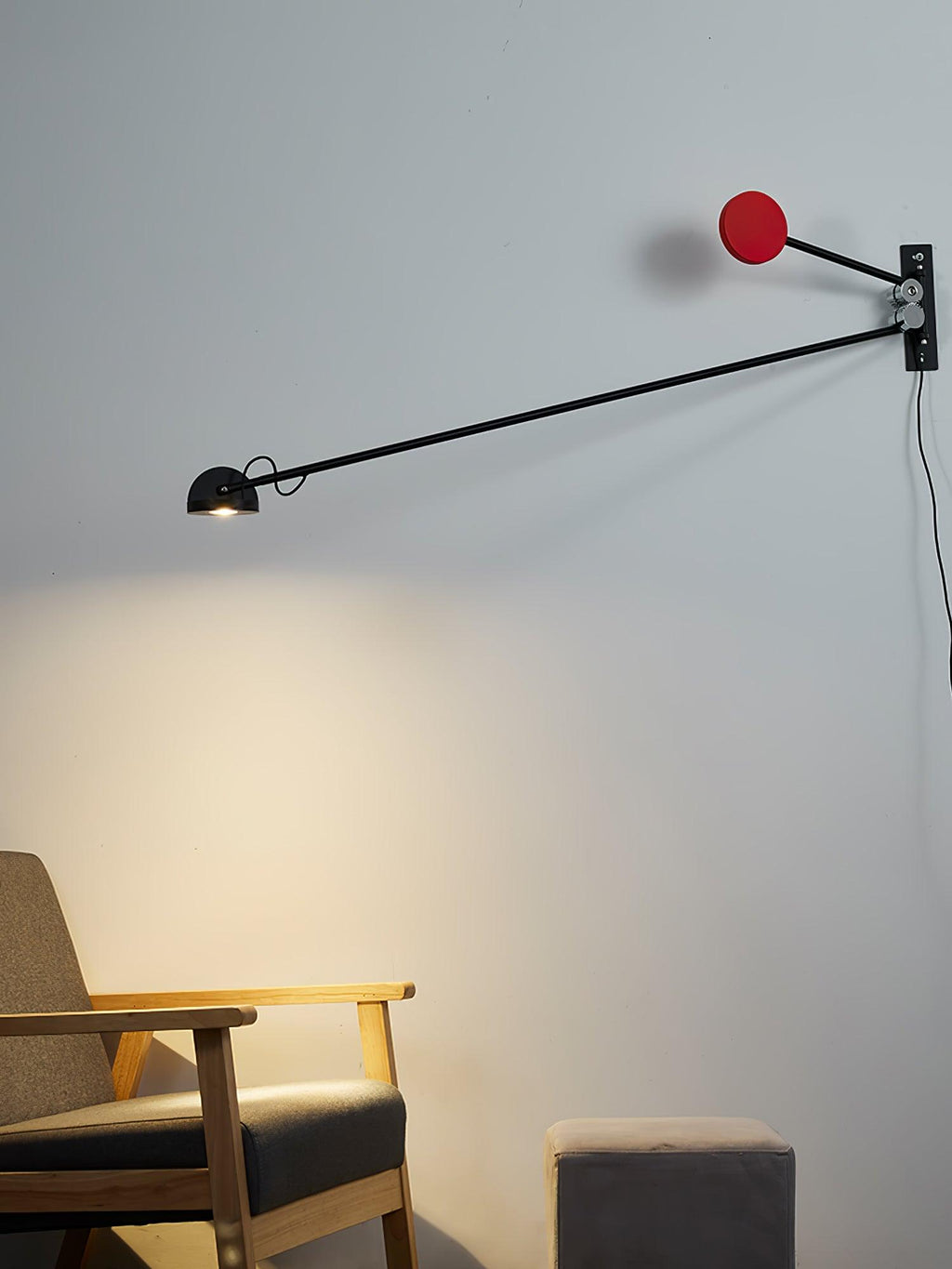 Precision Movement Wall Light - Black Wall Lamp, Bedroom Wall Sconce, detail 27