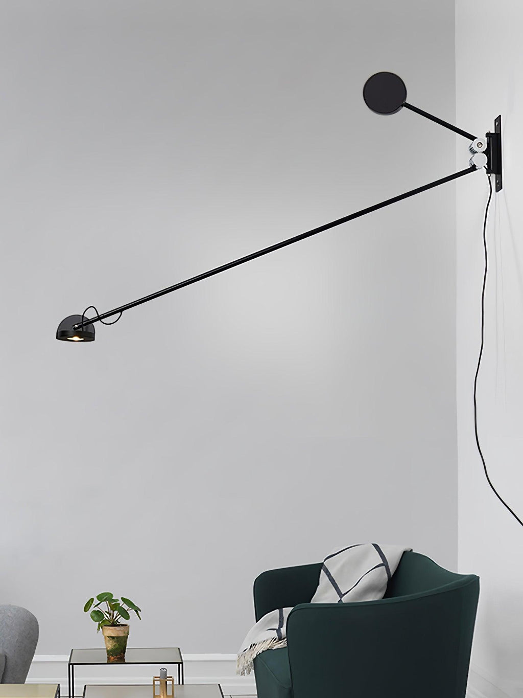 Precision Movement Wall Light - Black Wall Lamp, Bedroom Wall Sconce, detail 28
