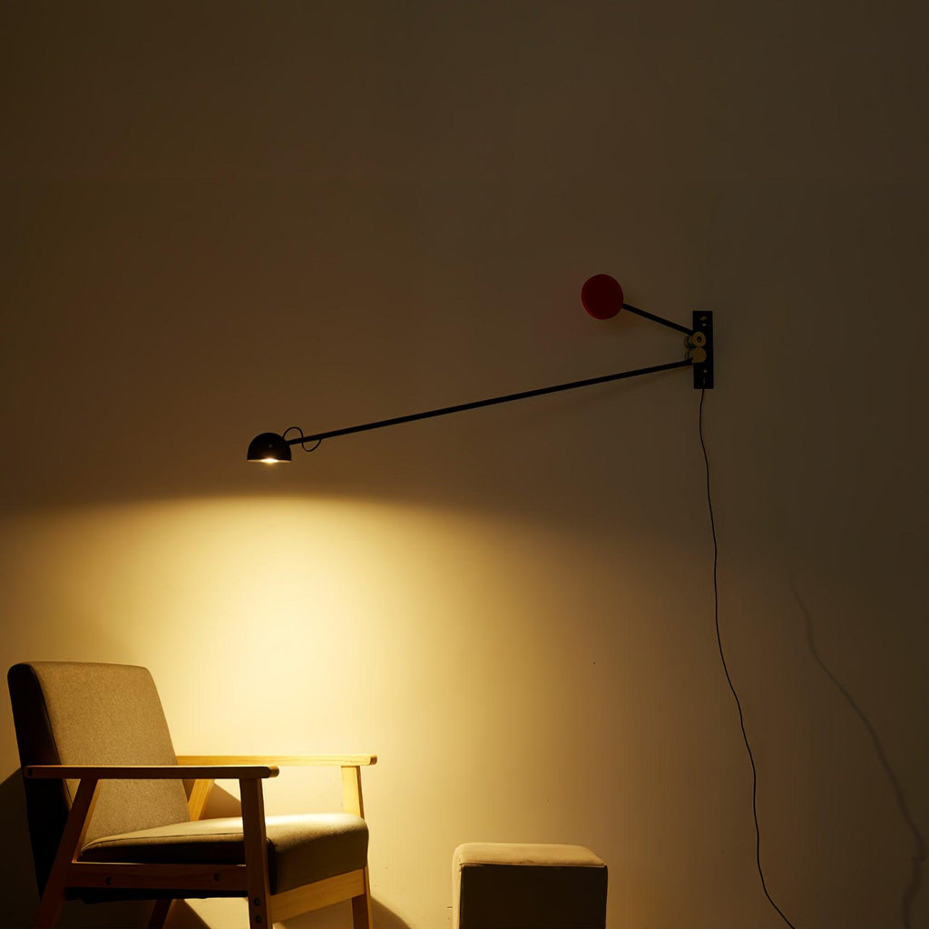 Precision Movement Wall Light - Black Wall Lamp, Bedroom Wall Sconce, detail 29