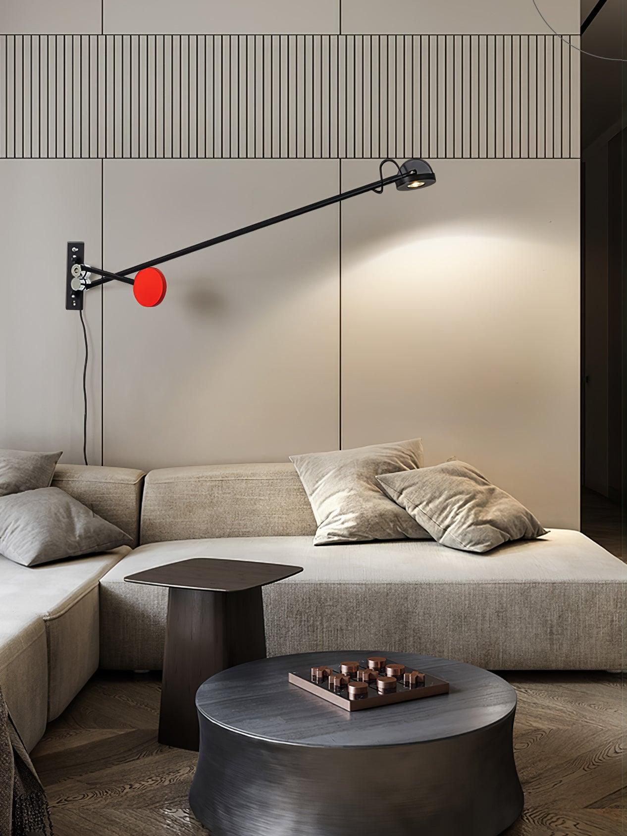 Precision Movement Wall Light - W 124cm x H 20cm Metal, Bedroom Wall Sconce, detail 10