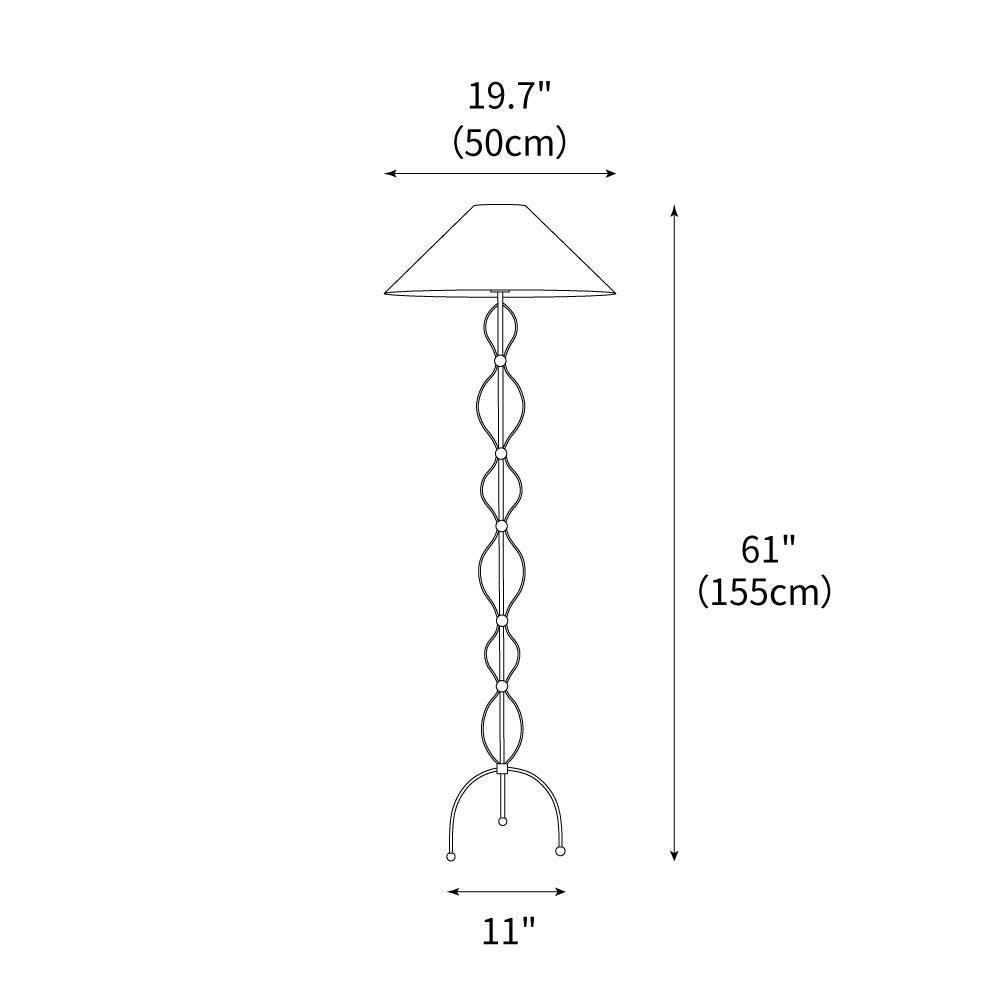 Corner Standing Floor Light 19.7", Floor Lamp, detail 3