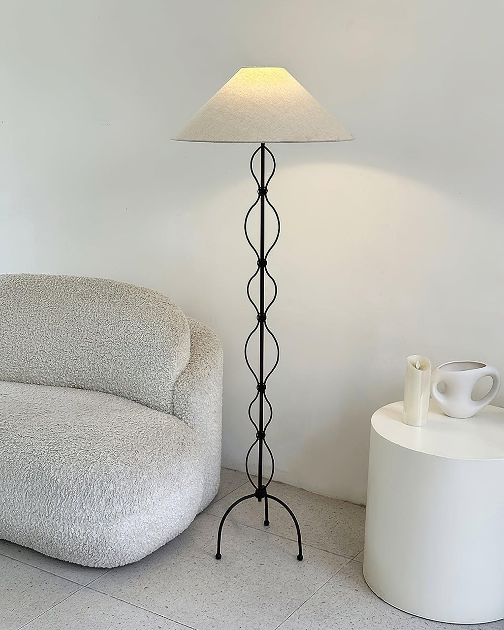 Corner Standing Floor Light 19.7", Floor Lamp, detail 9