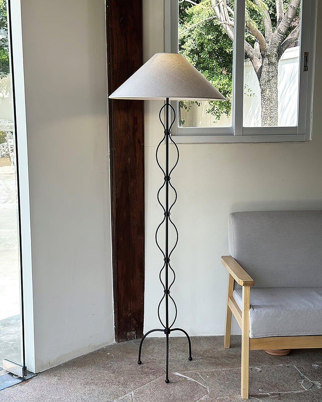 Corner Standing Floor Light 19.7", Floor Lamp, detail 10