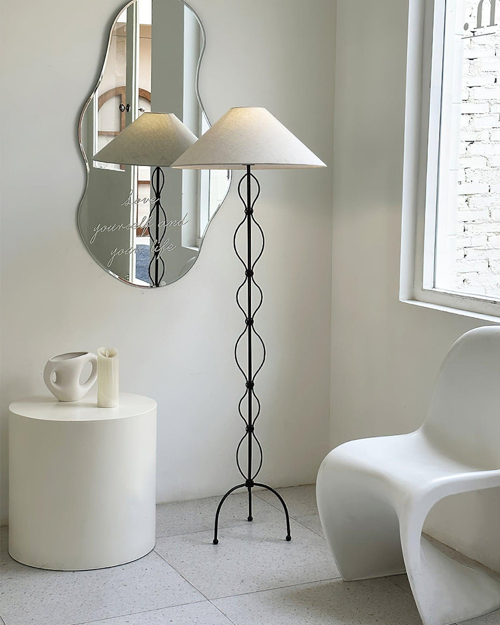 Corner Standing Floor Light 19.7", Floor Lamp, detail 11