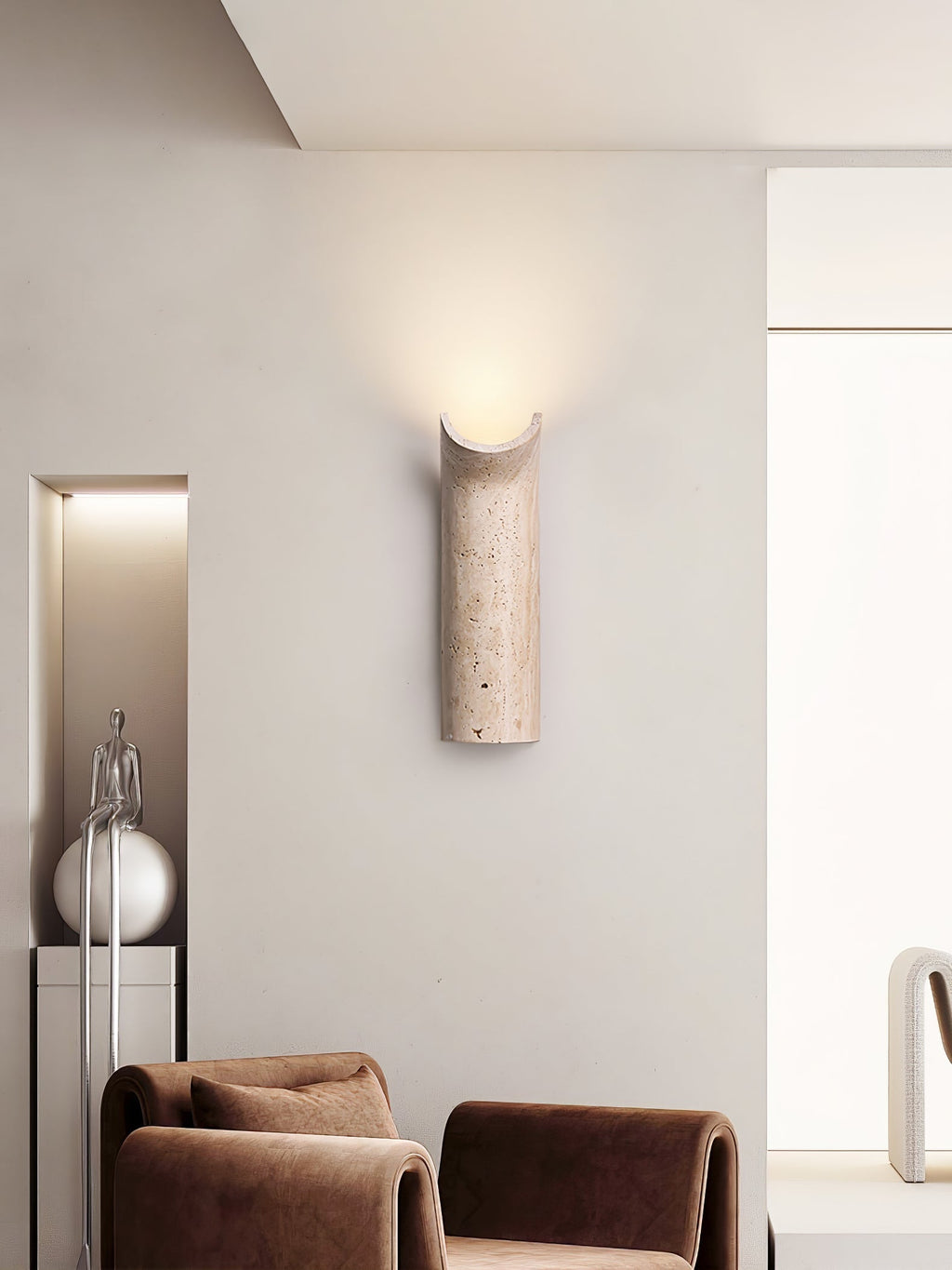 Cove Rise Wall Light, Hardwired Wall Sconce, detail 4