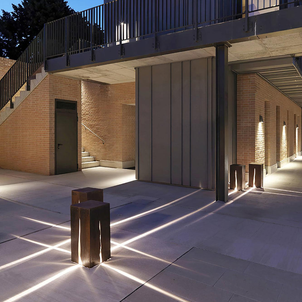 Crack Cube Exterior Light, Outdoor Wall Light, detail 3